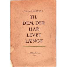 Til dem, der har levet længe