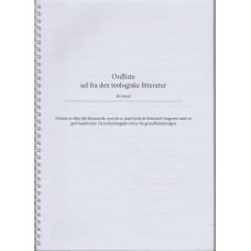 Ordliste ud fra den teologiske litteratur (ny)