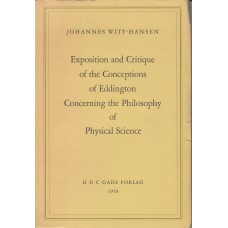 Exposition and Critique of the Conceptions of Eddington Concerning the Philosophy of Physical Science