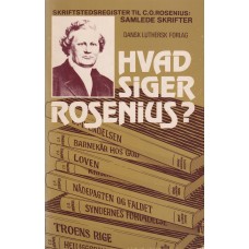 Hvad siger Rosenius?