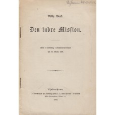 Den indre mission, 1899