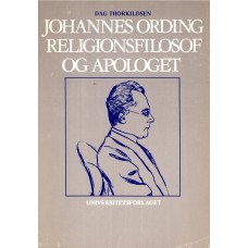Johannes Ording religionsfilosof og apologet
