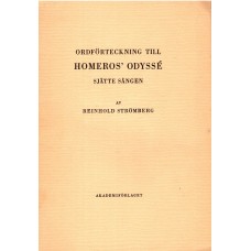 Ordförteckning till Homeros' Odyssé 