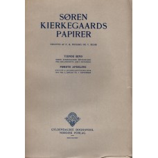 Søren Kierkegaards papirer tiende bind første til femte afdeling