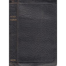 Holy Bible, lille udgave i sort kunstskind med guldtryk